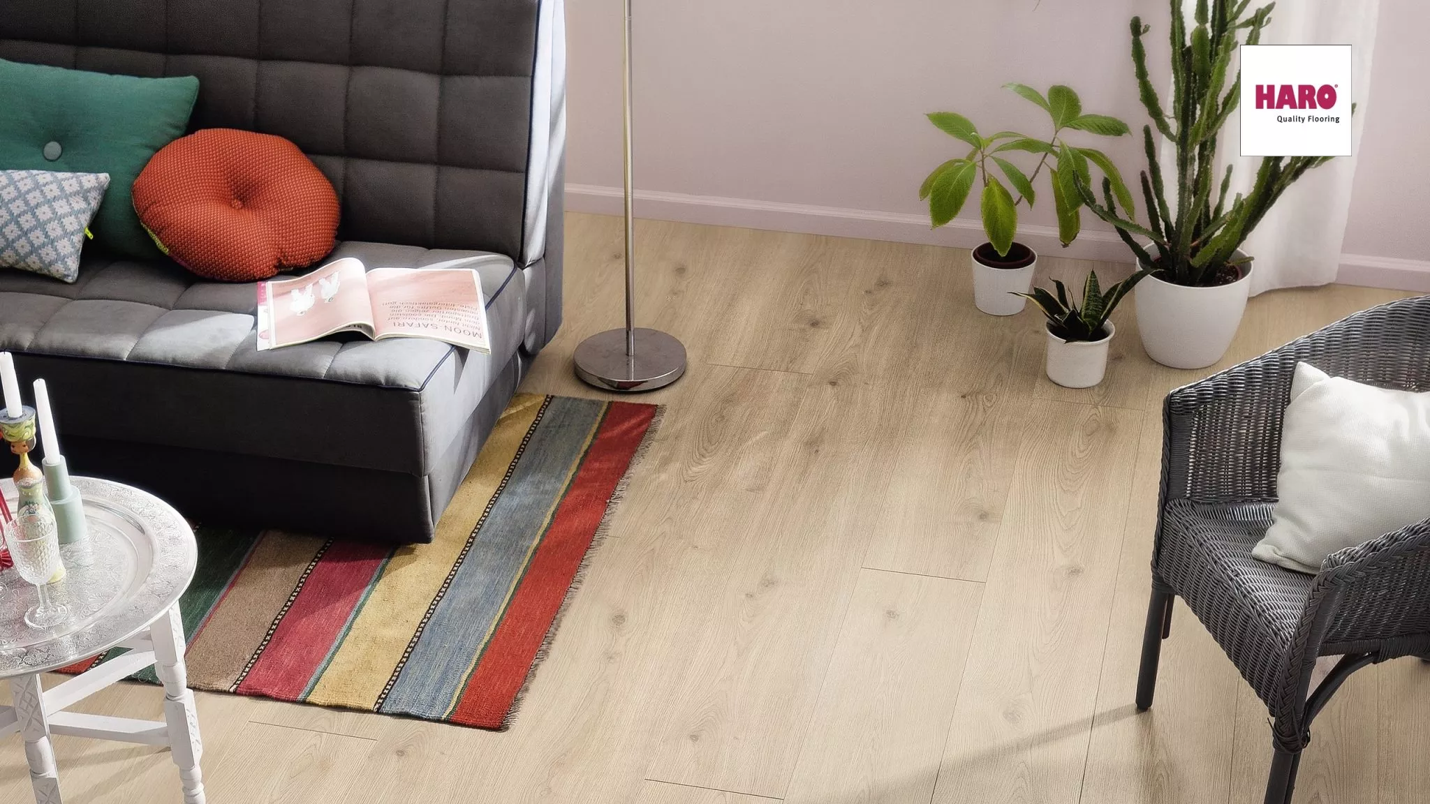 Laminate HARO Oak Contura Stone Grey GranVia 540239