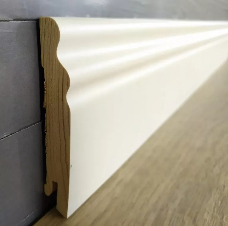 Veneer skirting Pedross white painted 15x95 mm 6018