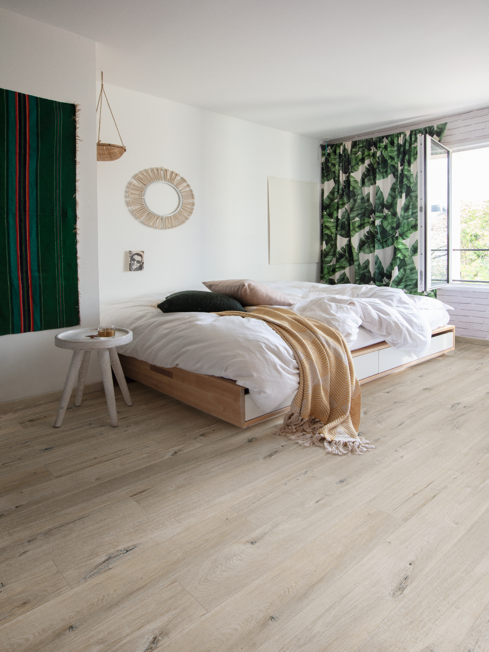 Vinila grīda Quick-Step Bloom Cotton oak white blush