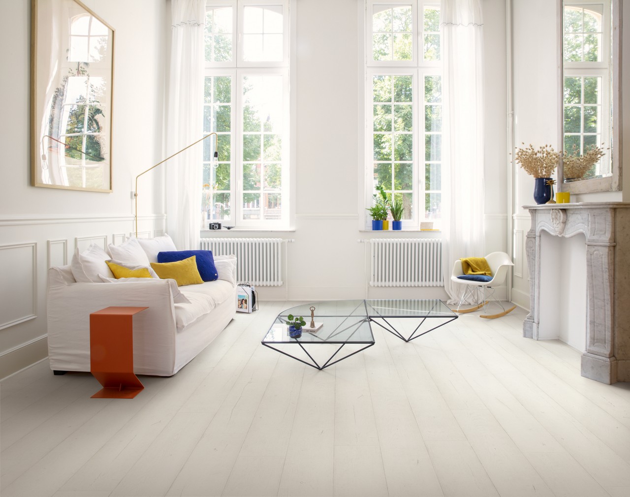 Quick-Step lamināts Capture Painted oak white SIG4753 32. klase
